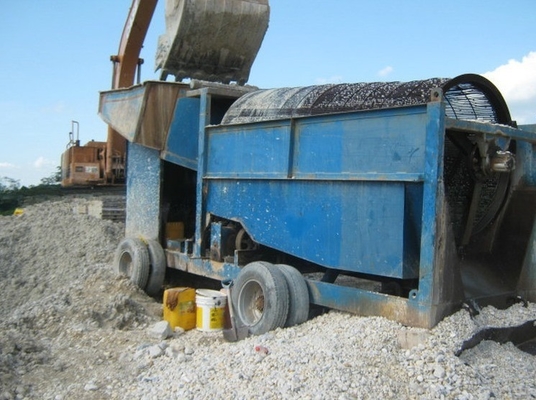 Instalação de lavagem de ouro portátil para tecnologia de separação de rocha aluvial e de minas de areia de rios