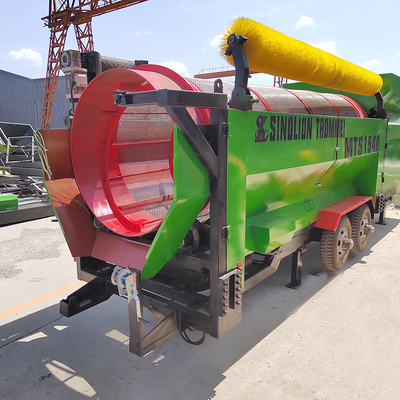 6200 KG Capacidade Rotary Drum Trommel Screen para Máquina de Compostamento de Solo Circular Vibrado