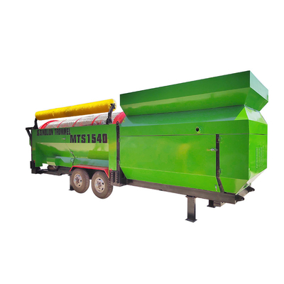 6200 KG Capacidade Rotary Drum Trommel Screen para Máquina de Compostamento de Solo Circular Vibrado