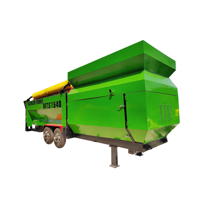 6200 KG Capacidade Rotary Drum Trommel Screen para Máquina de Compostamento de Solo Circular Vibrado