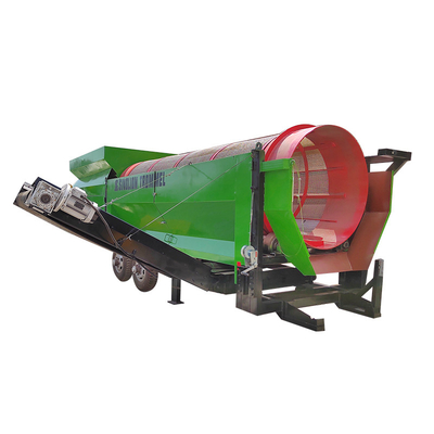 6200 KG Capacidade Rotary Drum Trommel Screen para Máquina de Compostamento de Solo Circular Vibrado