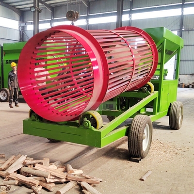 2022 Design Firewood Mobile Trommel Screen com e tamanho de descarga personalizável