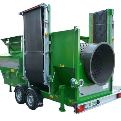 MTS0818 MTS1022 MTS1230 MTS1550 Ecrã rotativo portátil de compostagem para filtragem