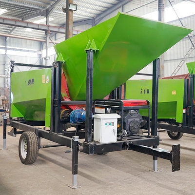 Separador por gravidade de lenha móvel tambor rotativo tambor tela de alimentação tamanho inferior a 300 mm