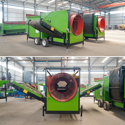 220-420V Voltagem Rotativa Compost Trommel Screen Separator para Compostagem de Alta Capacidade