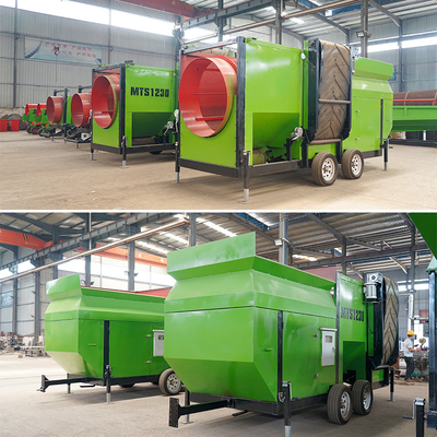 220-420V Voltagem Rotativa Compost Trommel Screen Separator para Compostagem de Alta Capacidade