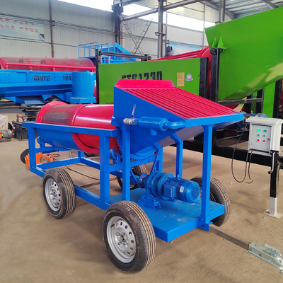 Equipamento de triagem de tambor móvel pequeno Mineração de ouro Trommel Screen com competitivo