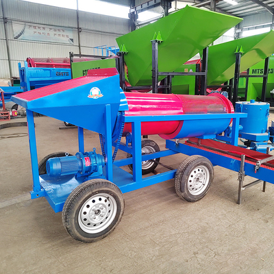 Equipamento de triagem de tambor móvel pequeno Mineração de ouro Trommel Screen com competitivo