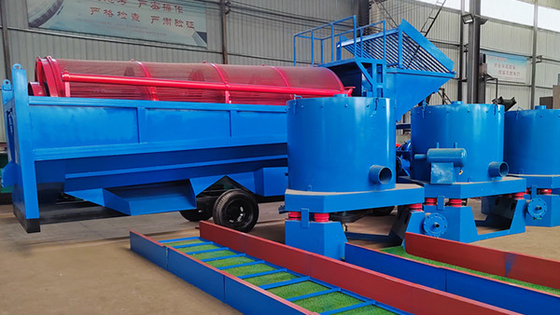 Máquina de peneira de ouro rotativa para mineração de ouro, dependendo do modelo