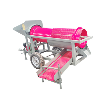 Máquina móvel de extração de ouro de tipo rotativo para alimentação de mineração de energia Dimensões inferiores a 300 mm
