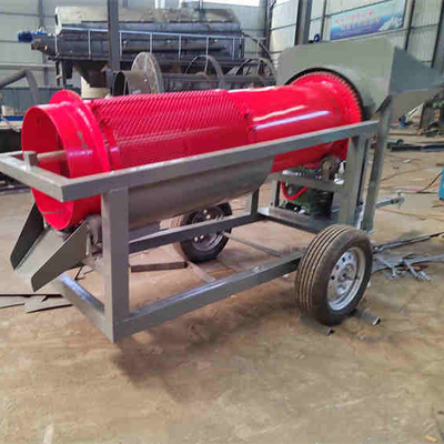 Máquina móvel de extração de ouro de tipo rotativo para alimentação de mineração de energia Dimensões inferiores a 300 mm