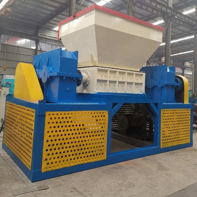 Máquina de trituração de metal de carapaça de ferro móvel de duplo eixo de resíduos para longa vida útil