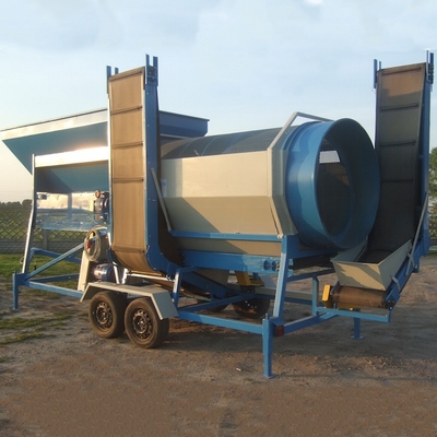 Ecrã portátil e estacionário de trombeta de composto para fertilizantes orgânicos