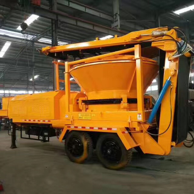 4-6 Blade Diesel Mobile Big Rotary Hopper Planta de trituração de tronco de árvore de madeira