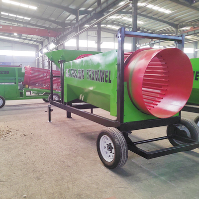 500*500*550mm de aço carbono máquina de filtragem de tambor rotativo para lenha vibratória