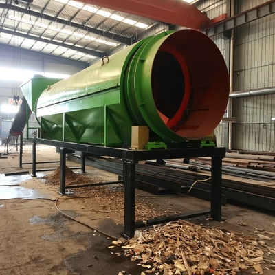 Ecrã de tambor de 2200 kg de fio de aço tecido para instalação de triagem de madeira e serragem