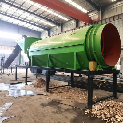 Ecrã de tambor de 2200 kg de fio de aço tecido para instalação de triagem de madeira e serragem
