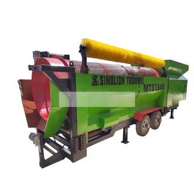 Máquina de peneira de composto móvel de alta capacidade com transportador de correia na Austrália