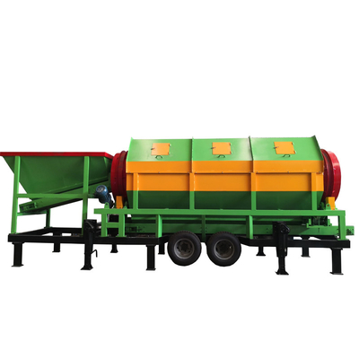 Máquina de peneira giratória móvel para compostagem para planta de compostagem