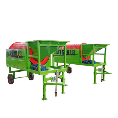 380V/415V/440V Mini Placa de aço Punching Material de triagem de composto Mobile Trommel Screen