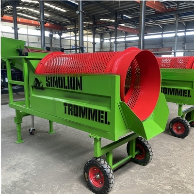 Ecrã de tromba móvel 520 KG Capacidade para operações de triagem do solo e do composto