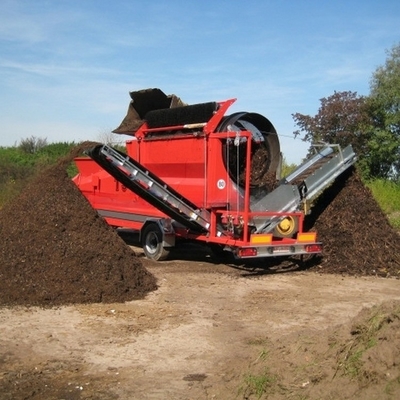 MTS0818 MTS1022 MTS1230 MTS1550 Ecrã rotativo portátil de compostagem para filtragem