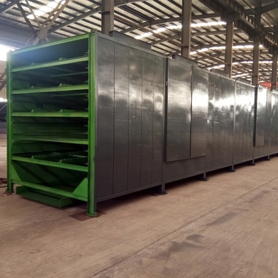 Forno de secagem industrial personalizado para linha de produção de briquete de carvão e 4 camadas