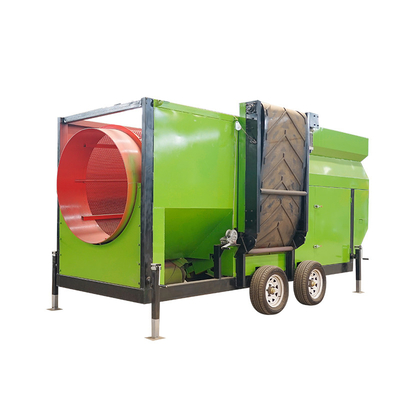 1200x2500 Triturador de trompas de composto para triagem de resíduos móveis na produção de composto