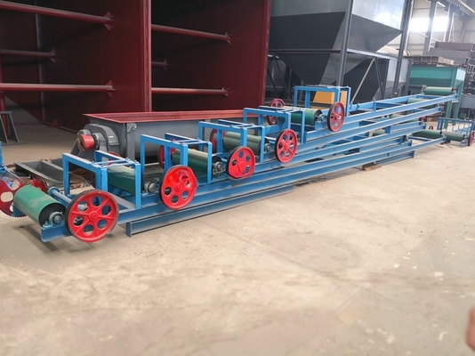Incluir faixa transportadora de PVC industrial e velocidade ajustável variável para transporte de secador