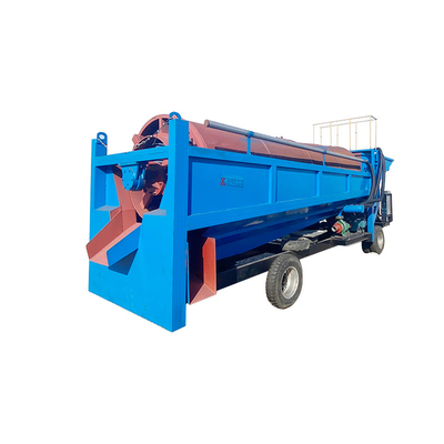 Mini Small Mobile Sand Gold Mining Trommel Wash Plant para menor do que 6mm Tamanho de descarga