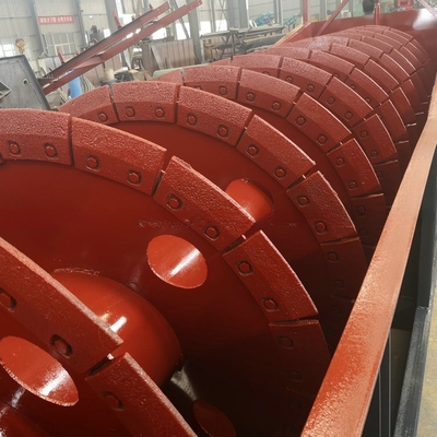 Máquinas de lavar areia e cascalho de sílica de duplo parafuso com lâmina espiral de aço inoxidável