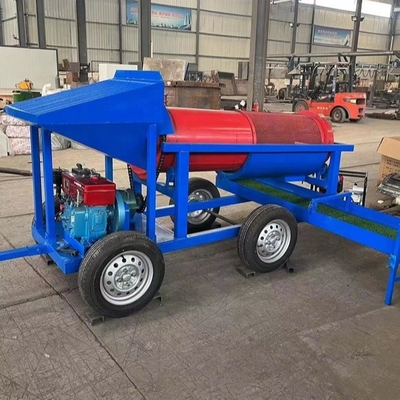 Equipamento de mineração de ouro Máquina de filtragem de tambor rotativo em pequena escala para colocação de ouro