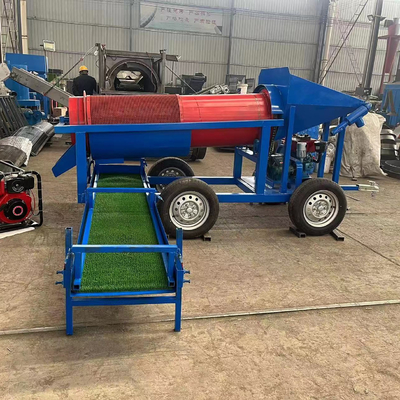 Equipamento de mineração de ouro Máquina de filtragem de tambor rotativo em pequena escala para colocação de ouro