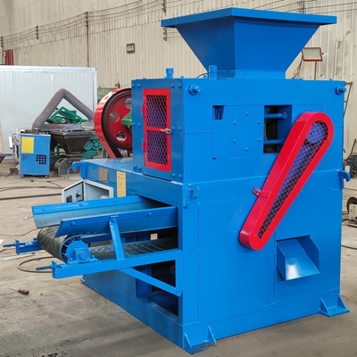 Máquina hidráulica de fabricação de briquetes de bolas de pó de carvão com sistema de pressão de ferro inclinado
