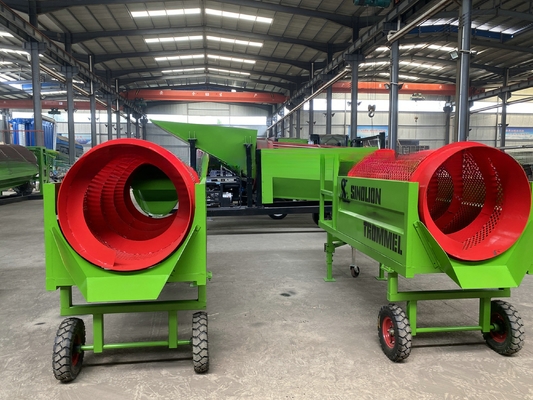 Equipamento de triagem rotativo móvel de pequena capacidade de processamento com alta taxa de recuperação