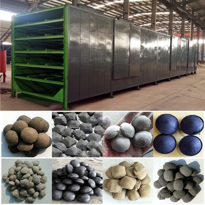 Material seco em forma de barra Briquetes de carvão Produção contínua Máquina de secar de correia de malha transportadora