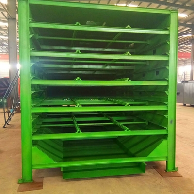 500-1000kg/h Aço carbono Carvão de madeira Briquete Chain Plate Secador de malha Secador de cinto com 1