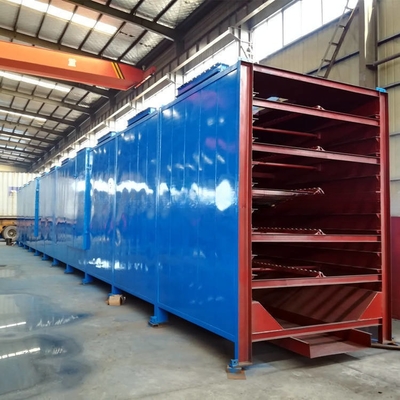 500-1000kg/h Aço carbono Carvão de madeira Briquete Chain Plate Secador de malha Secador de cinto com 1