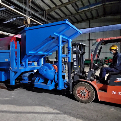 Projeto de Ecrã de tambor de mineração de ouro portátil com gerador a diesel e alta capacidade