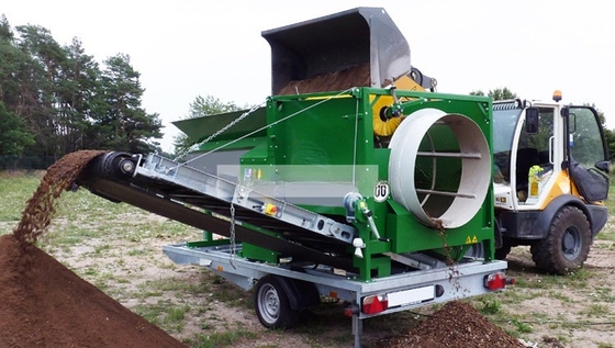 Equipamento de tela rotativa móvel profissional para mineração de energia 3-45KW Exportador