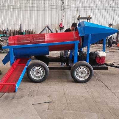 4kw Mini Mobile Mining Gold Trommel Screen Plant com e opções de tensão personalizáveis