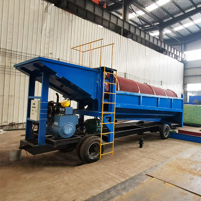 Separador de gravidade Pequena e grande escala de mineração de ouro Trommel Trommel de ouro móvel