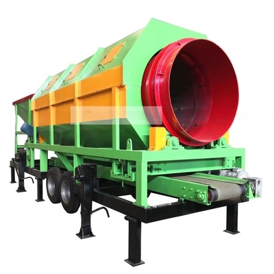 Ecrã de tambor de processamento de composto com design circular e tamanho de alimentação inferior a 300 mm