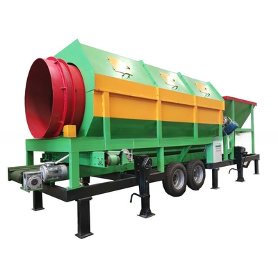 Ecrã de tambor de processamento de composto com design circular e tamanho de alimentação inferior a 300 mm