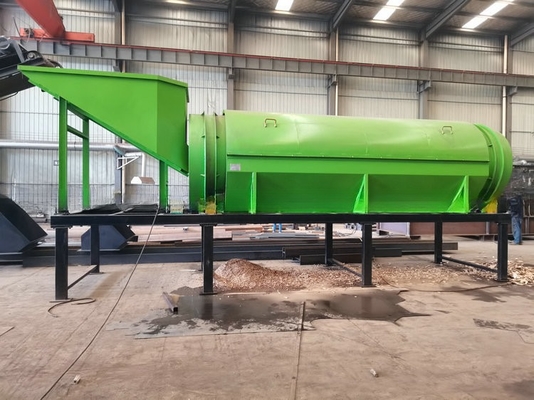 Ecrã de tambor de processamento de composto com design circular e tamanho de alimentação inferior a 300 mm