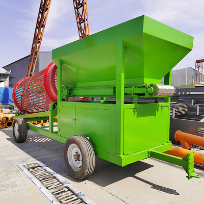 Separador vibratório rotativo portátil de madeira móvel