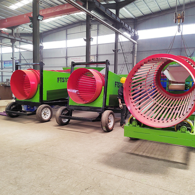 Separador vibratório rotativo portátil de madeira móvel