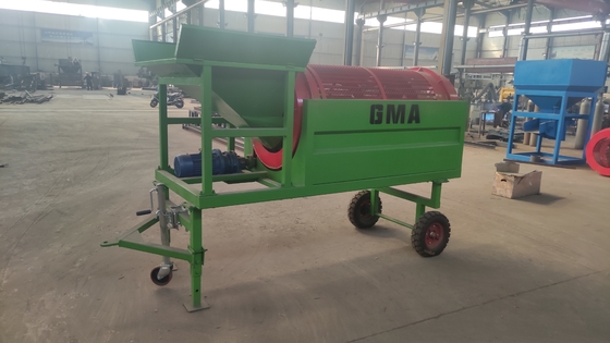Equipamento móvel de recuperação de areia tambor mineral retrátil de tambor para minério de pequena escala