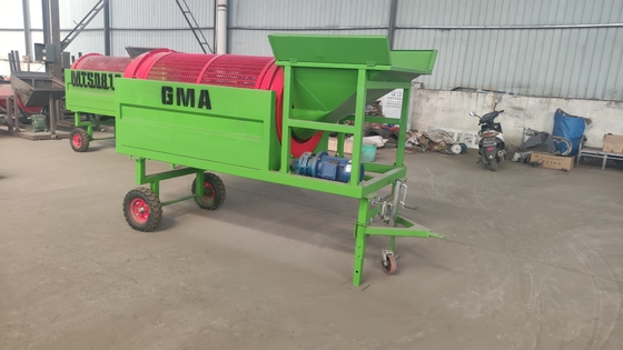 Equipamento móvel de recuperação de areia tambor mineral retrátil de tambor para minério de pequena escala