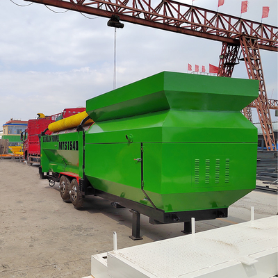 380V 415V Compost Rotary Mobile Trommel Screen Drum Sieve para mineração de ouro aluvial
